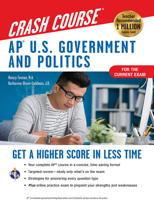 Cover image for AP® U.S. Government & Politics Crash Course, Book + Online